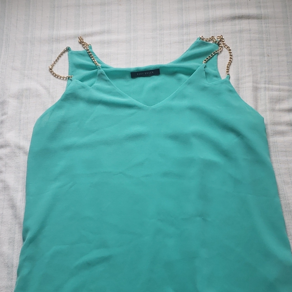 Blue dress top